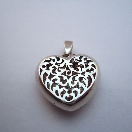 PENDENTIF COEUR EN OR 18K DIAMANTS POUR 4 CARATS