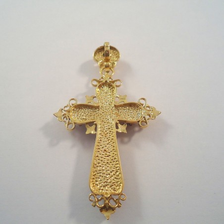 CROIX PROVENÇALE EN OR 18K DIAMANTS