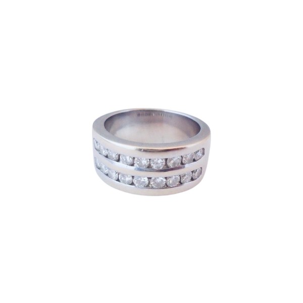 BAGUE ANNEAU DIAMANTS EN OR 18K