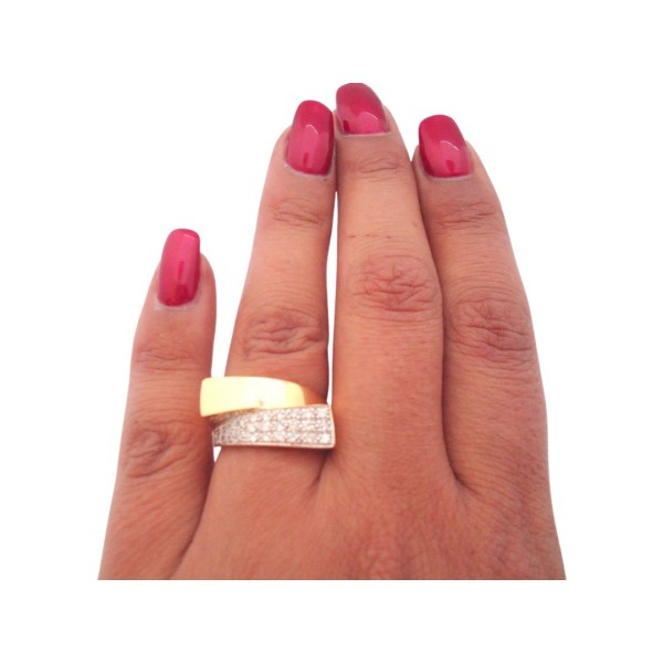 BAGUE DIAMANTS EN OR 18K