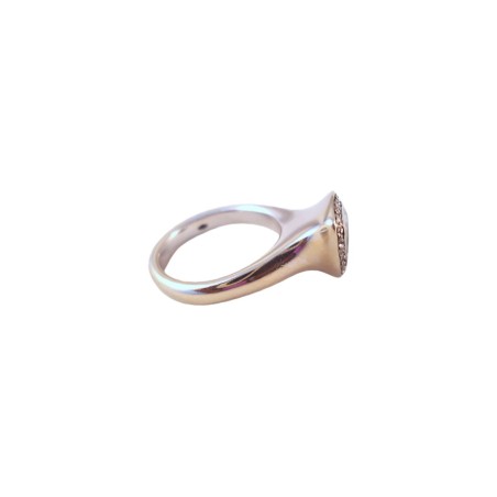 BAGUE EN OR 18K AIGUE MARINE ET DIAMANTS