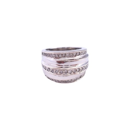 BAGUE EN OR 18K ORNEE DE DIAMANTS