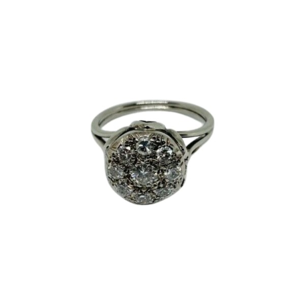 BAGUE RONDE DIAMANTS EN OR 18K