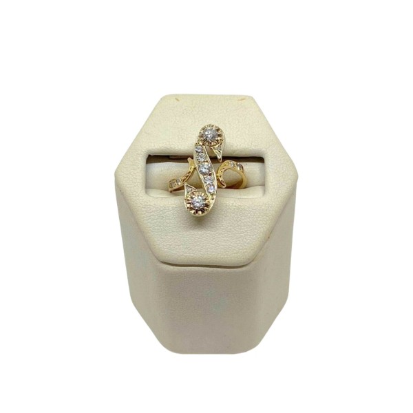 BAGUE DIAMANTS EN OR 18K