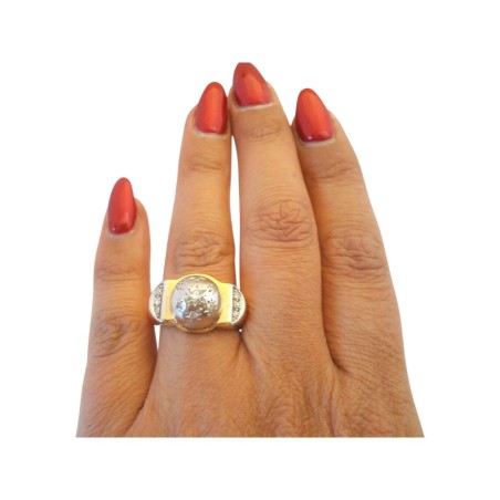 BAGUE DIAMANTS EN OR 18K