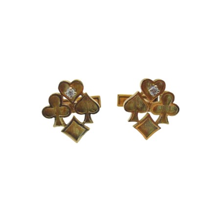 PAIRE DE BOUTONS DE MANCHETTE EN OR 18K