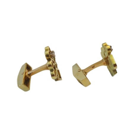 PAIRE DE BOUTONS DE MANCHETTE EN OR 18K