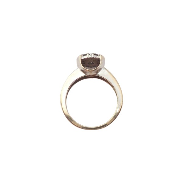 BAGUE RONDE DIAMANTS EN OR 18K