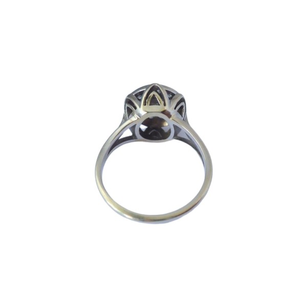 BAGUE RONDE DIAMANTS EN OR 18K