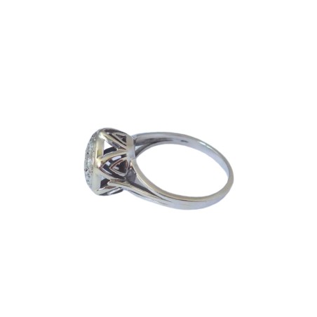 BAGUE RONDE DIAMANTS EN OR 18K