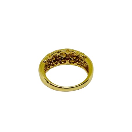 BAGUE JONC DIAMANTS EN OR 18K