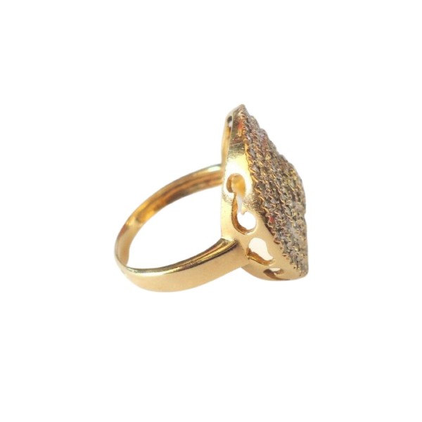 BAGUE RONDE DIAMANTS EN OR 18K