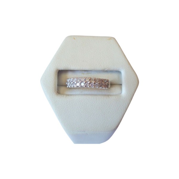 BAGUE JARRETIERE DIAMANTS EN OR 18K