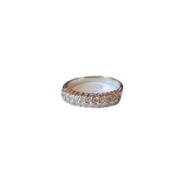 BAGUE JARRETIERE DIAMANTS EN OR 18K