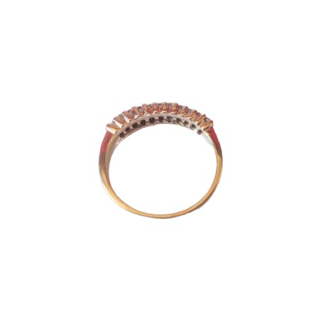 BAGUE JARRETIERE DIAMANTS EN OR 18K