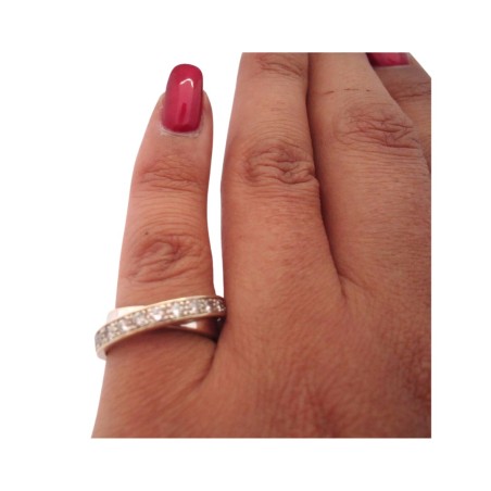 BAGUE DIAMANTS EN OR 18K