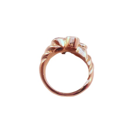 BAGUE EN OR 18K, SAPHIRS ET DIAMANTS.