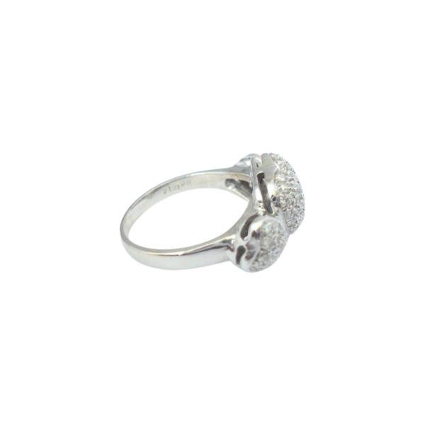 BAGUE CŒURS DIAMANTS EN OR 18K