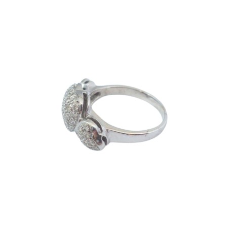 BAGUE CŒURS DIAMANTS EN OR 18K