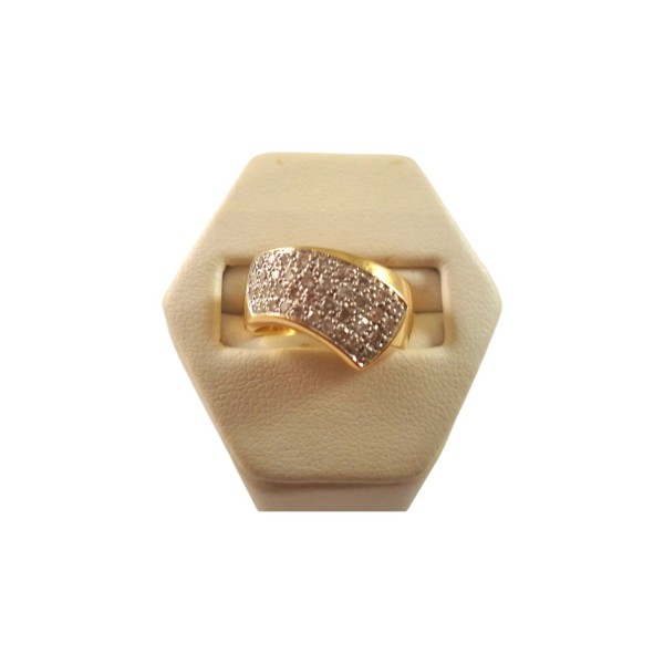 BAGUE EN OR 18K DIAMANTS