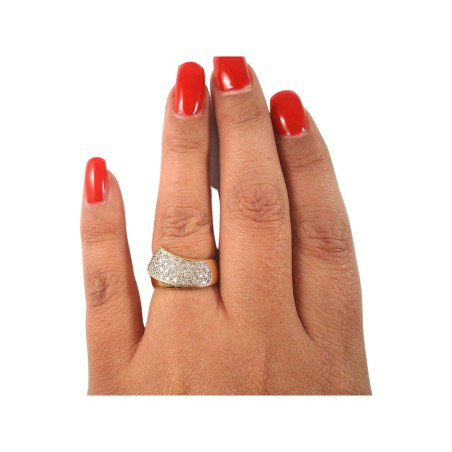 BAGUE EN OR 18K DIAMANTS