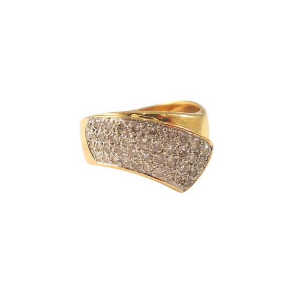 BAGUE EN OR 18K DIAMANTS