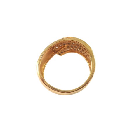 BAGUE EN OR 18K DIAMANTS