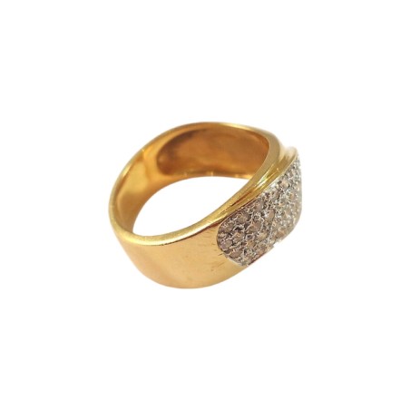 BAGUE EN OR 18K DIAMANTS