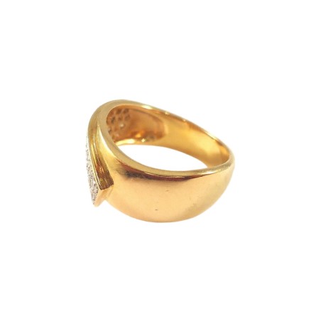 BAGUE EN OR 18K DIAMANTS