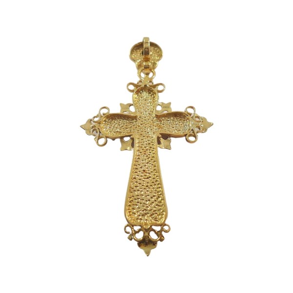 CROIX PROVENÇALE EN OR 18K DIAMANTS