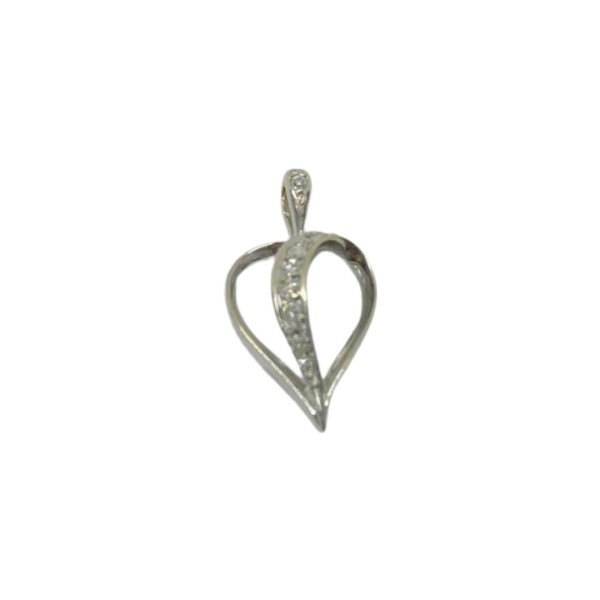 PENDENTIF CŒUR DIAMANTS EN OR 18K