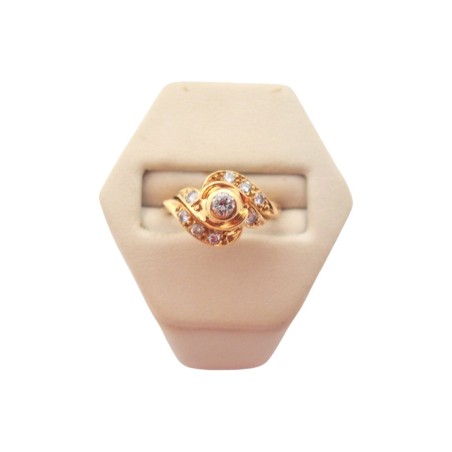 BAGUE TOURBILLON DIAMANTS EN OR 18K