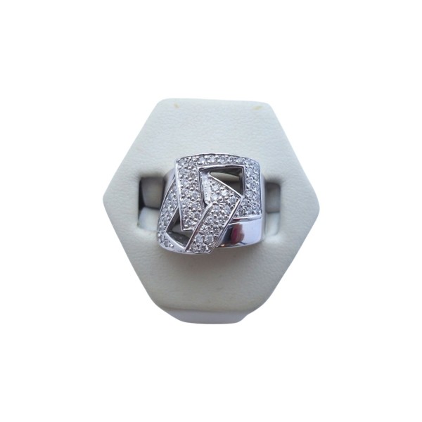 BAGUE EN OR 18K DIAMANTS