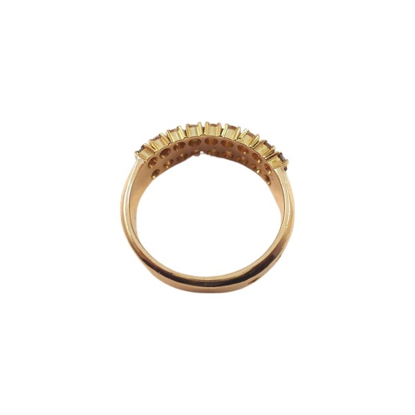 BAGUE JONC EN OR 18K DIAMANTS