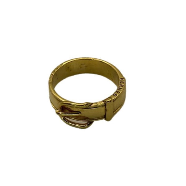 BELLE BAGUE CEINTURE EN PLAQUE OR SIGNEE HERMES