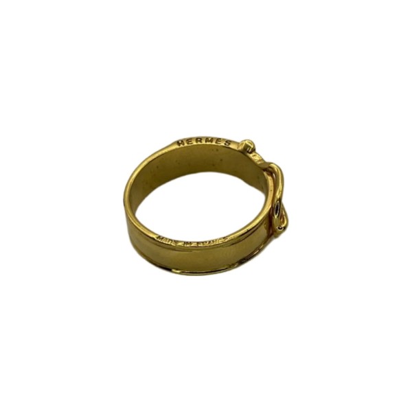 BELLE BAGUE CEINTURE EN PLAQUE OR SIGNEE HERMES