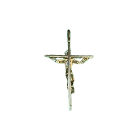 PENDENTIF CROIX DIAMANTS EN OR 18K