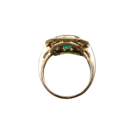 BAGUE EN OR 18K EMERAUDE