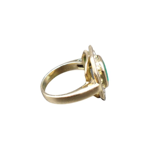 BAGUE EN OR 18K EMERAUDE