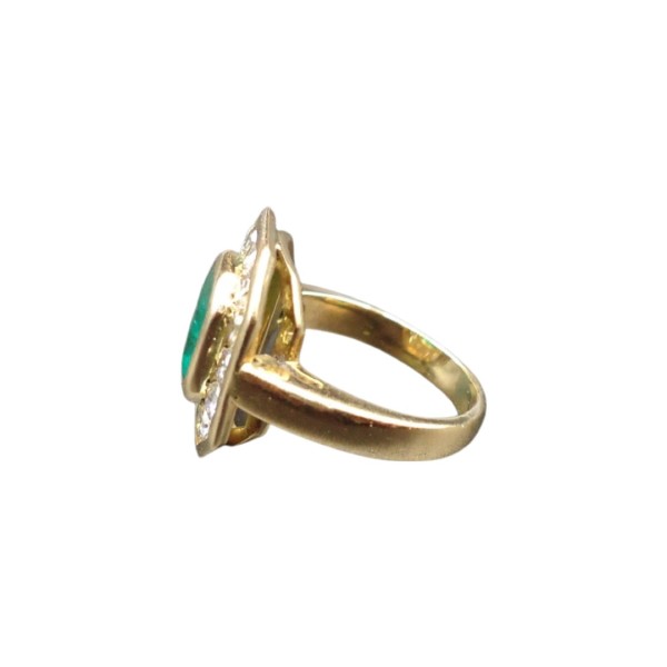 BAGUE EN OR 18K EMERAUDE