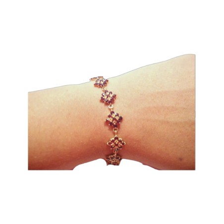 BRACELET GRENATS EN OR 18K