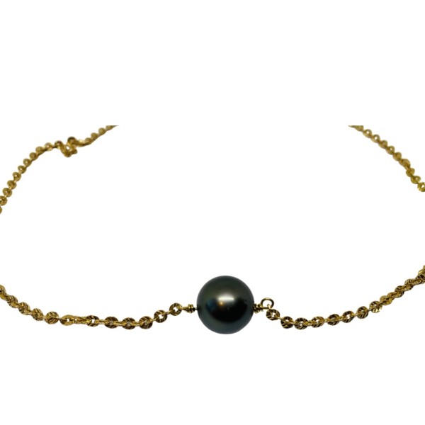 COLLIER PERLE DE TAHITI EN OR 18K