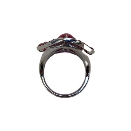 BAGUE RUBIS ET DIAMANTS EN OR 18K PELLEGRIN ET FILS