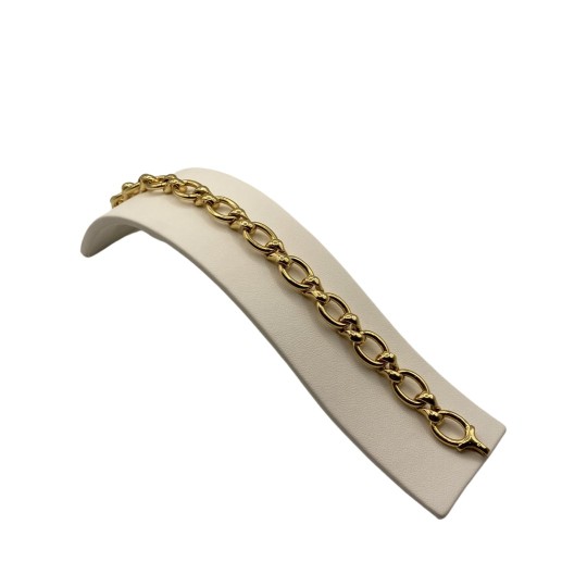 bracelet or 18 carats maillons ovales torsades Bijoux AGR