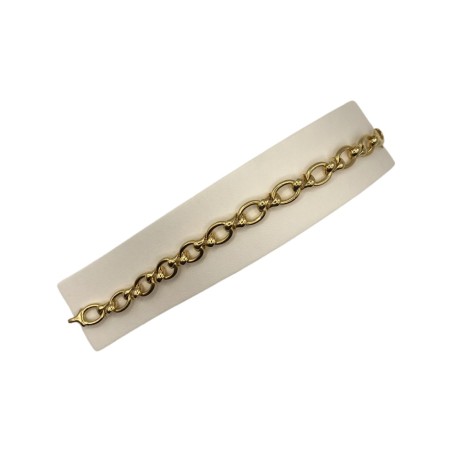 BRACELET MAILLONS OVALES EN OR 18K