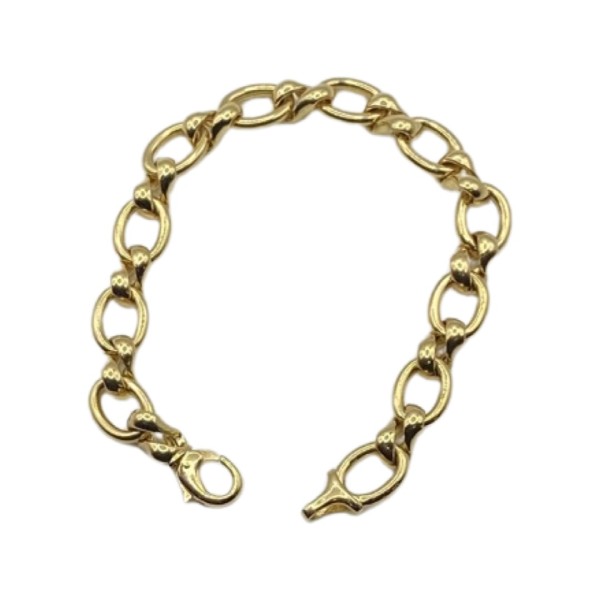 BRACELET MAILLONS OVALES EN OR 18K