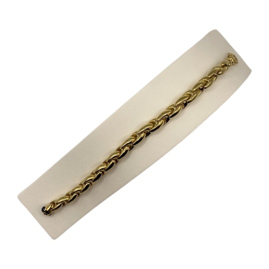 bracelet or jaune saphir