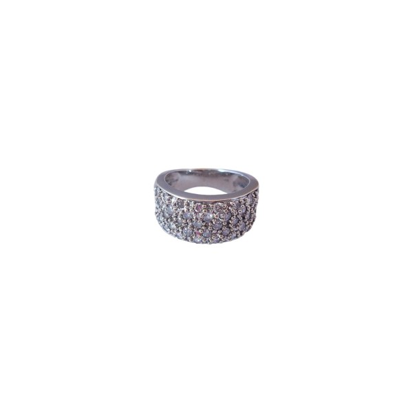 BAGUE JONC DIAMANTS EN OR 18K