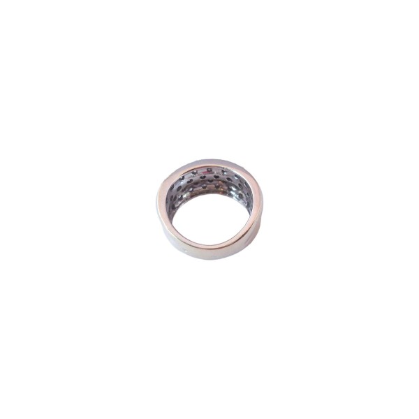 BAGUE JONC DIAMANTS EN OR 18K