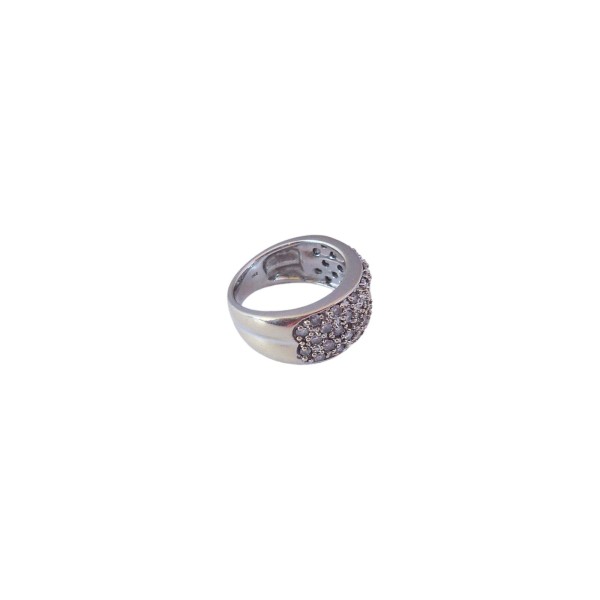 BAGUE JONC DIAMANTS EN OR 18K